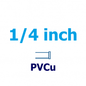 1/4 inch PVCu